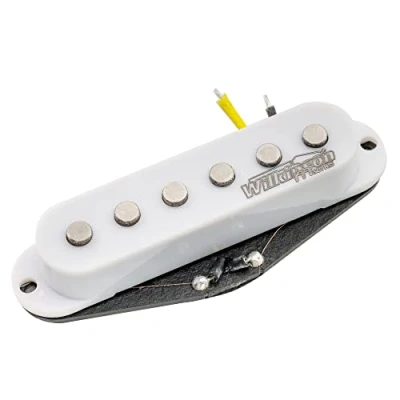 Image of Wilkinson M Series High Output Alnico 5 Strat Single Coil Middle Pickup for Stratocaster Electric Guitar, White