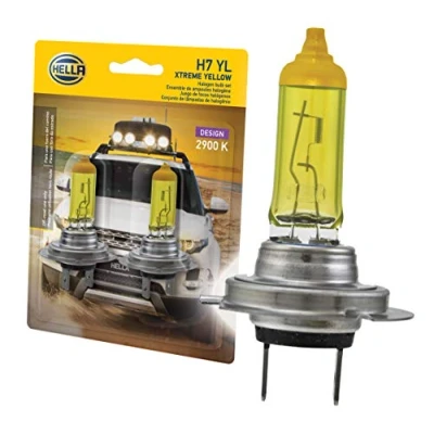 Image of HELLA H7 YL Xtreme Yellow Bulb (12V 55W), 2 Pack