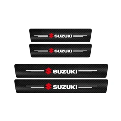 Image of WERTYUV 4Pcs Car Door Sill Protector, for Suzuki Swift 2013 2023 Scuff Plate Trim Stickers Welcome Pedal Styling Accessories