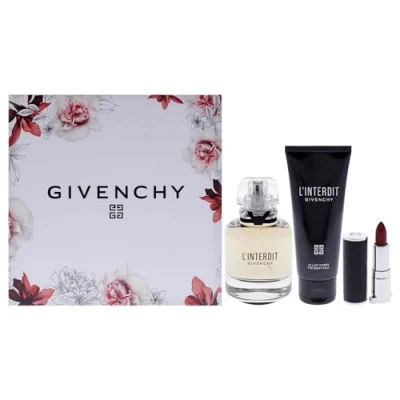 Image of Givenchy L&#039;Interdit Eau de Parfum 80ml Spray + 75ml B/L Lipstick Set