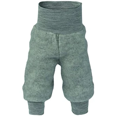 Image of Baby Trousers, 100% virgin wool, Engel Natur, Size 50/56 86/92, 3 colours. Grey 12 18 Months
