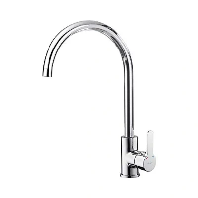 Image of Ibergrif M14022, Kitchen Tap with High Spout, Sink Tap, Chrome