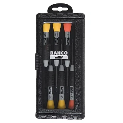 Image of Bahco 706 2 PH/Slotted Precision Screwdriver Set, Multi Colour