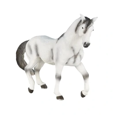 Image of MOJO Andalusian Stallion Grey Horse Farm Animal Model Toy Figure