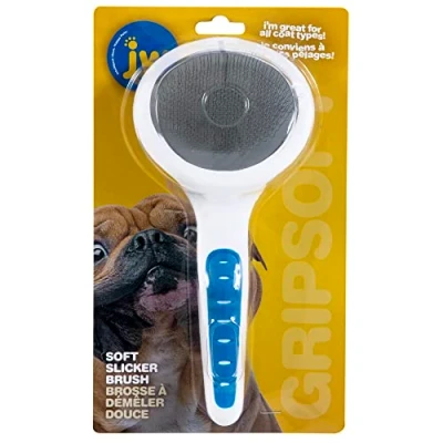 Image of JW Gripsoft Grooming Slicker Brush Soft Pin