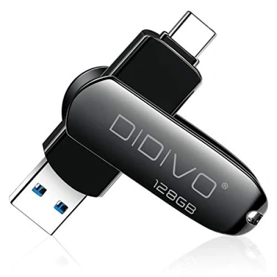 Image of DIDIVO USB C Memory Stick 128GB Flash Drive 2 in 1 3.0 Type Portable OTG Thumb Pen External Storage for Smartphones,Tablets &amp; New MacBook Laptop, PC