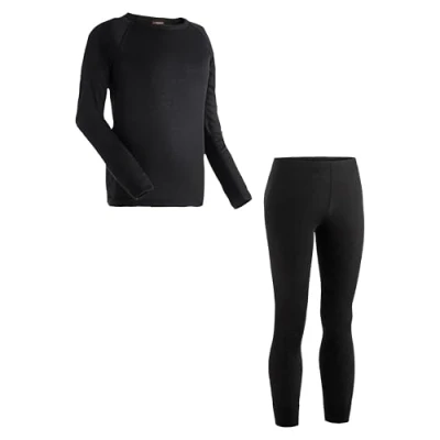 Image of maier sports Kim Childrens Ski Underwear Set 164, Black