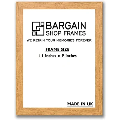 Image of Bargain Shop Az OAK WOODEN EFFECT PICTURE PHOTO POSTER FRAMES (11&quot; x 9&quot; (279.4mm 228.6mm))