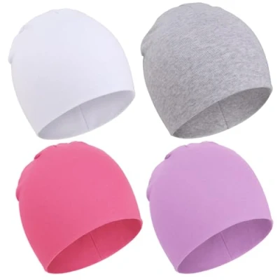 Image of DRESHOW 4 Pieces Baby Beanie Newborn Toddler Soft Cute Knit Hat Hospital Hats for Boys Infant Cap Beanies