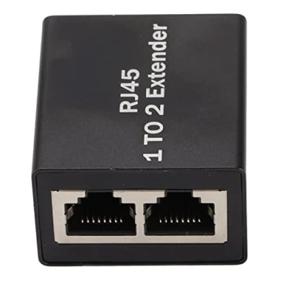 Image of Ethernet Extender Connector Socket RJ45 Plug Splitter Adapter Network Splitter(One drag two splitter)