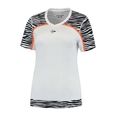 Image of Dunlop Sports Women&#039;s Ladies Game Tee 2 Tennis Shirt, White, XS