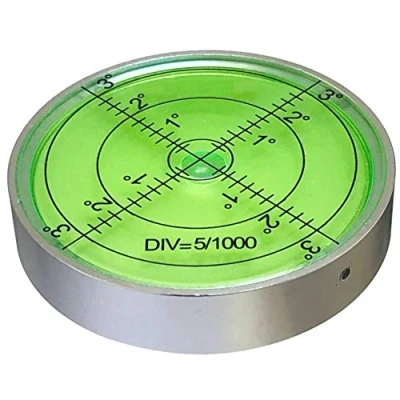 Image of Taskar Large Aluminium Precision Bullseye Round Spirit Level 60mm