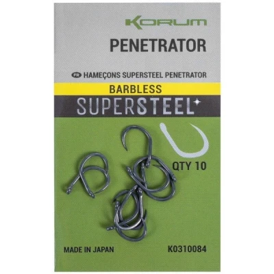 Image of Korum Penetrator Hook Size 8 Barbless Coarse hooks