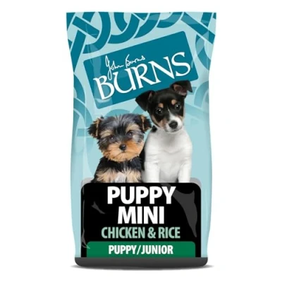 Image of Burns Pet Nutrition Hypoallergenic Complete Dry Dog Food Puppy Mini Chicken and Rice 2 kg