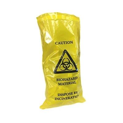 Image of 10 PACK OF QUALICARE BIOHAZARD CLINICAL WASTE THICK SICK VOMIT BAGS SELF SEAL 20CM X 35CM