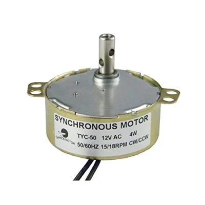 Image of CHANCS Synchronous Gear Motor Turntable Electric TYC 50 AC 12V 15 18RPM CW/CCW 4W for Christmas Tree