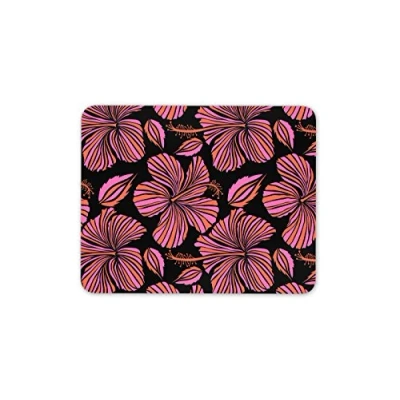 Image of Funky Pink Hibiscus Flowers Mouse Mat Pad Mum Sister PC Computer #8785