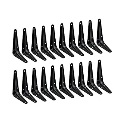 Image of Shelf Bracket Original London Pattern Black 100x75mm / 4x3 INCH Pack of 20 EAI Brand