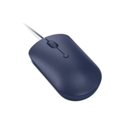 Image of Lenovo 540 USB C Wired Connection Computer Mouse for PC, Laptop, with Windows or Chrome OS Ambidextrous Design 4 Button Compact Size Abyss Blue