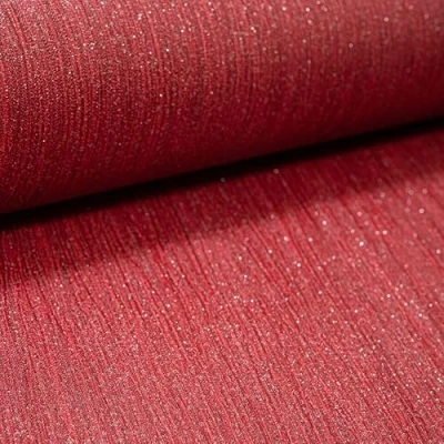Image of SOPHIE LAURENCE Red Glitter Textured Wallpaper Shimmering Silver Sparkle on Heavyweight Vinyl Modern Peelable Design for Living/Bedroom