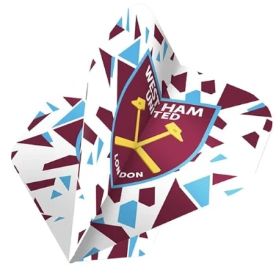 Image of FOCO Officially Licensed Football Club 100 Micron No 2 Shape Dart Flights, Abstract, 1 Set of 3 Flights (F4099)