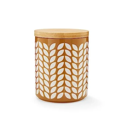 Image of Cooksmart Ceramic Airtight Storage Jars &amp; Canisters Perfect For Pasta Rice With Lids All Type Of Foods Bauhaus Geo