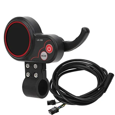 Image of Keenso Scooter Thumb Throttle, 24V 36V 48V 60V Universal Throttle 2 in 1 Speedometer Manual Control Panel for Electric Bike Scooter(60V)