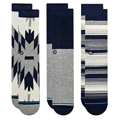 Image of Stance Tacoma 3 PACK Unisex Socks, Size: 5.5 7.5, Navy