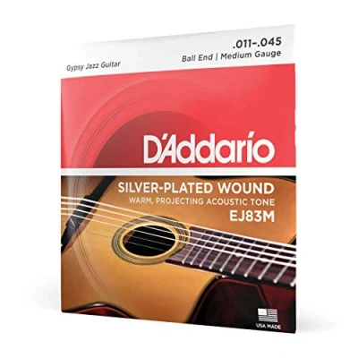 Image of D&#039;Addario EJ83M Gypsy Jazz Acoustic Guitar Strings 11 45