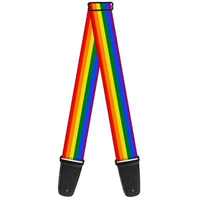 Image of Buckle Down GS W30693 Guitar Strap Flag Pride Rainbow, Multicolor, 1.0 in*54.0 in*2.0 in