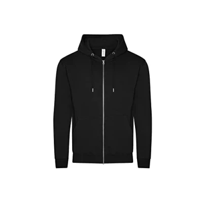 Image of AWDis Just Hoods JH250 Unisex Organic Zoodie Deep Black L