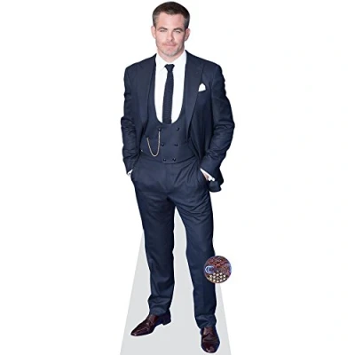 Image of Chris Pine (Navy Suit) Life Size Cutout