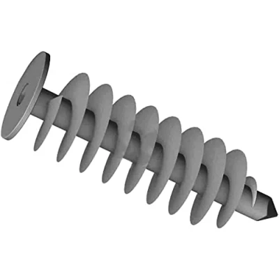 Image of 24mm x 85mm Grey Thermal Insulation Fixing Plug Coat Dowels Plugs for Styrofoam Spiral Anchor (Pack of 10)