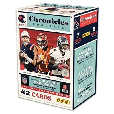 Image of Panini 2021 Chronicles NFL Football Blaster Value Box 6 Packs per 42 Trading Cards