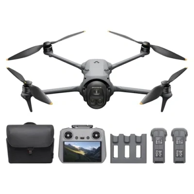 Image of DJI Mavic 4 Pro Fly More Combo with RC 2, Flagship Tri Camera Drone 100MP 4/3 CMOS Hasselblad Camera, 30km Video Transmission, 51 Min Max Flight Time, Charging Hub, and