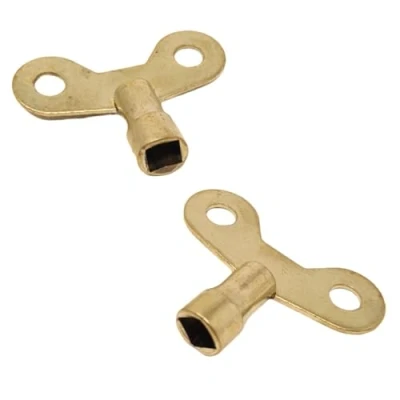 Image of Nartel® Wide Radiator Plumbing Bleed Bleeding Key Keys Brass Vent Venting Air Valve (2)