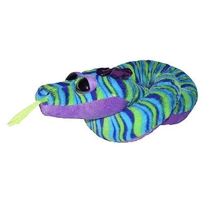 Image of Wild Republic Snakes, Snake Plush, Stuffed Animal, Plush Toy, Gifts for Kids, Stripes, 54 Inches