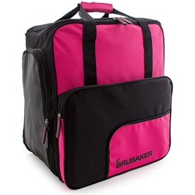 Image of BRUBAKER Boot Bag &#039;Superfunction 2.0&#039; Backpack holds complete Ski or Snowboard Equipment incl. Helmet! Limited Pink/Black