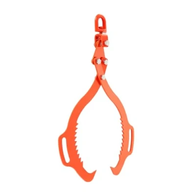 Image of VEVOR 28in Log Lifting Tongs, 2 Claw Heavy Duty Steel Grapple, 1100LBS Capacity, Swivel Graper Timber, Eagle Design, Skidding Tongs for Trucks, Tractors, Forklifts
