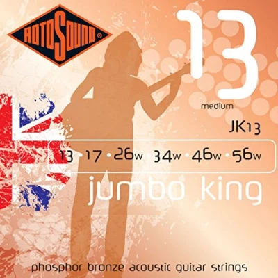 Image of Rotosound JK Akoestisch Gitaar Jumbo King Fosfor Brons Set Medium 13 56 JK13