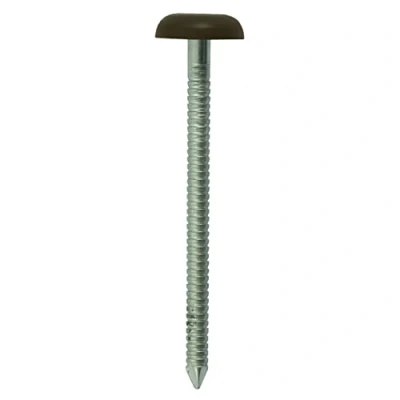 Image of TIMCO PN50BR Polymer Headed Nail 50mm Mahogany (Box of 100)