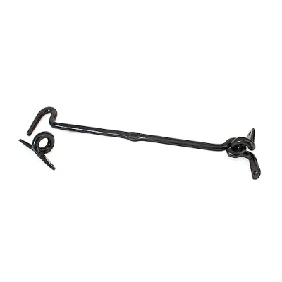 Image of From The Anvil Black 10 Inch Forged Cabin Hook