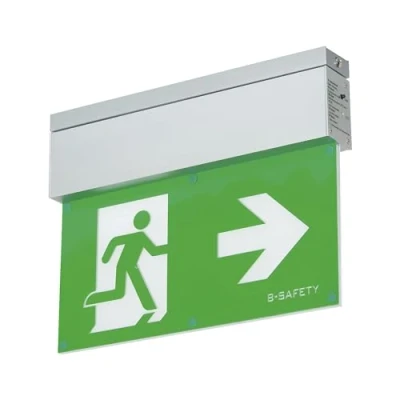 Image of Beeswift Escape Sign Luminaire, L Lux Standard, Ceiling Mounting
