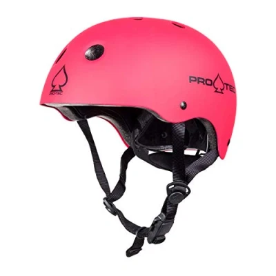 Image of Pro Tec Helmet Jr. Classic Fit Cert Helmet, Youth Unisex, Matte Pink (Pink), YM
