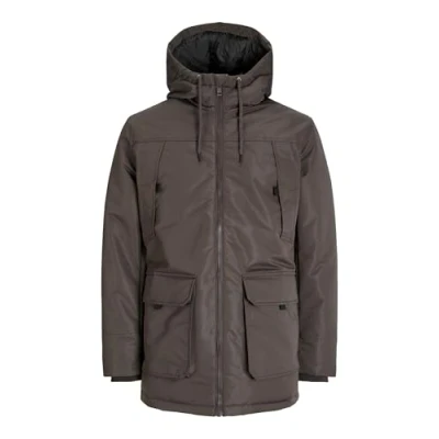 Image of JACK &amp; JONES Men&#039;s Jjconstruct Parka Jacket, Mulch, M