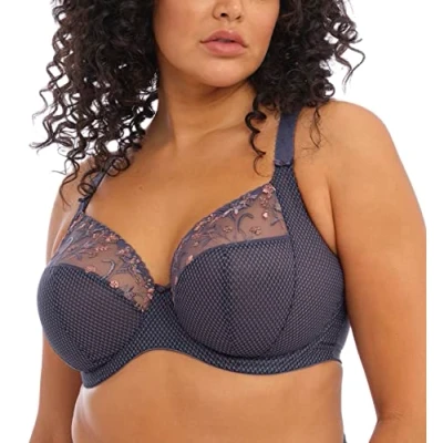 Image of Elomi Charley Underwired Plunge Bra (40F, Storm)