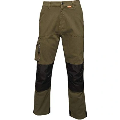Image of Regatta TRJ373R3041C Scandal Stretch Trouser, Size 30&quot; Regular, Dark Khaki