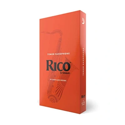 Image of D’Addario Woodwinds Rico Tenor Sax Reeds Saxophone Crafted for Beginners, Students, Educators Strength 3.5, Pack of 25