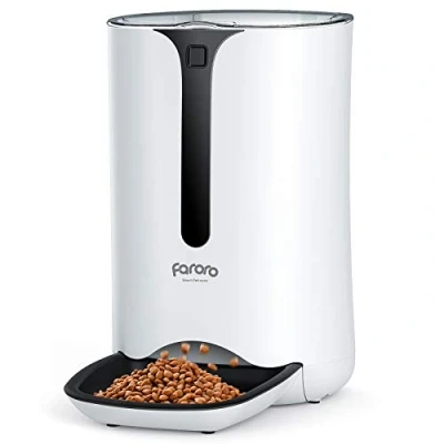 Image of Automatic Cat Feeder, Faroro 7L Feeder with Timer up to 5 Meals Per Day, Portion Control, 10s Voice Recording, Suitable for Small and Medium Pets