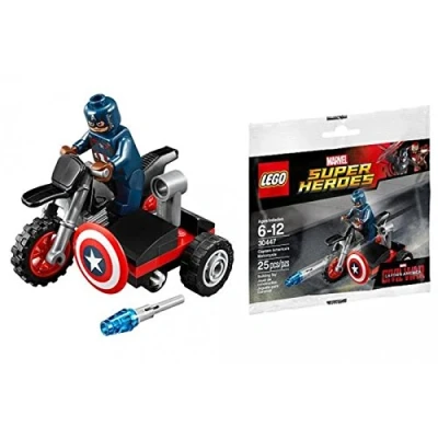 Image of LEGO Marvel Super Heroes 30447 Captain America Motorcycle Collectible Polybag